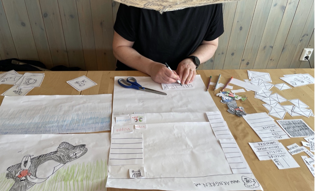 Workshop med lo-fi prototype komponenter