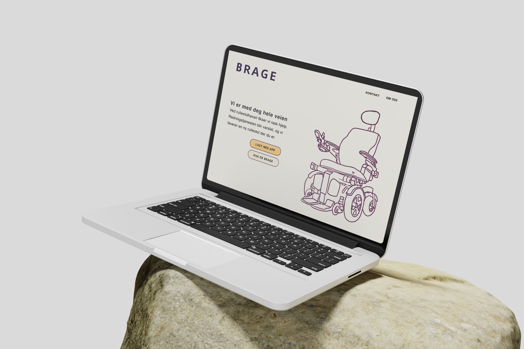 Brage app mockup